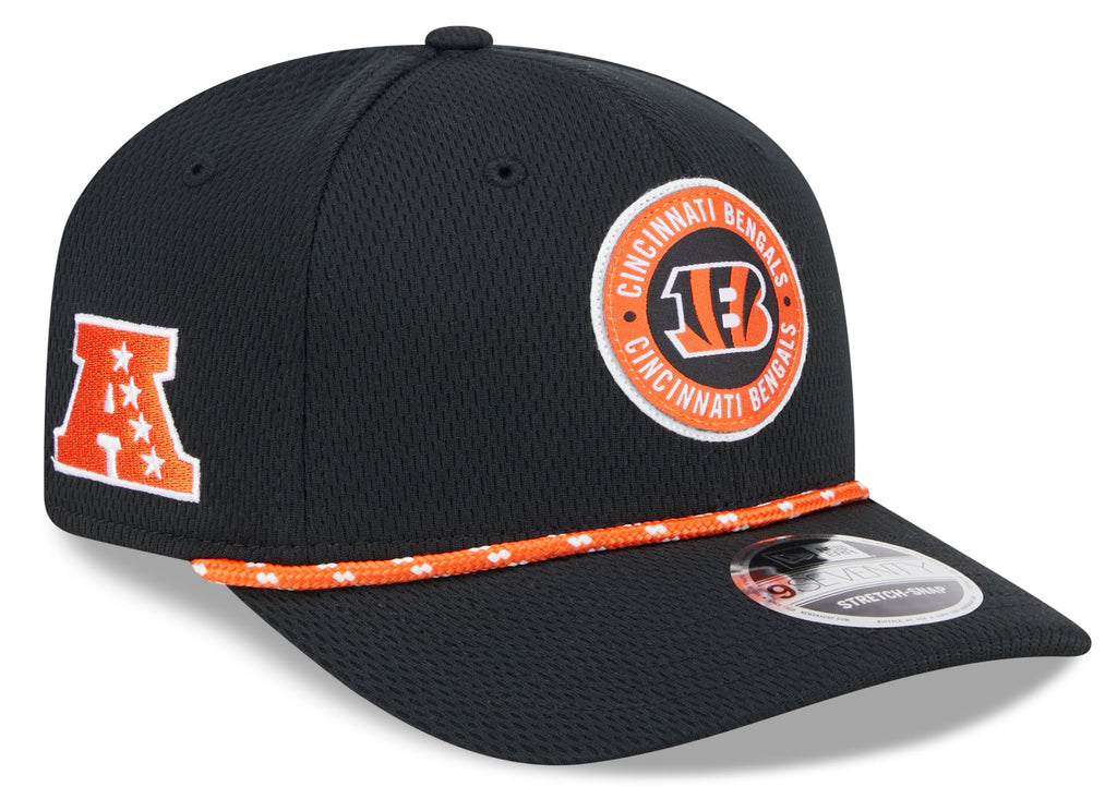 Cincinnati Bengals New Era 2024 Sideline Black 9SEVENTY Adjustable Hat for Men product image 1, provided for visual