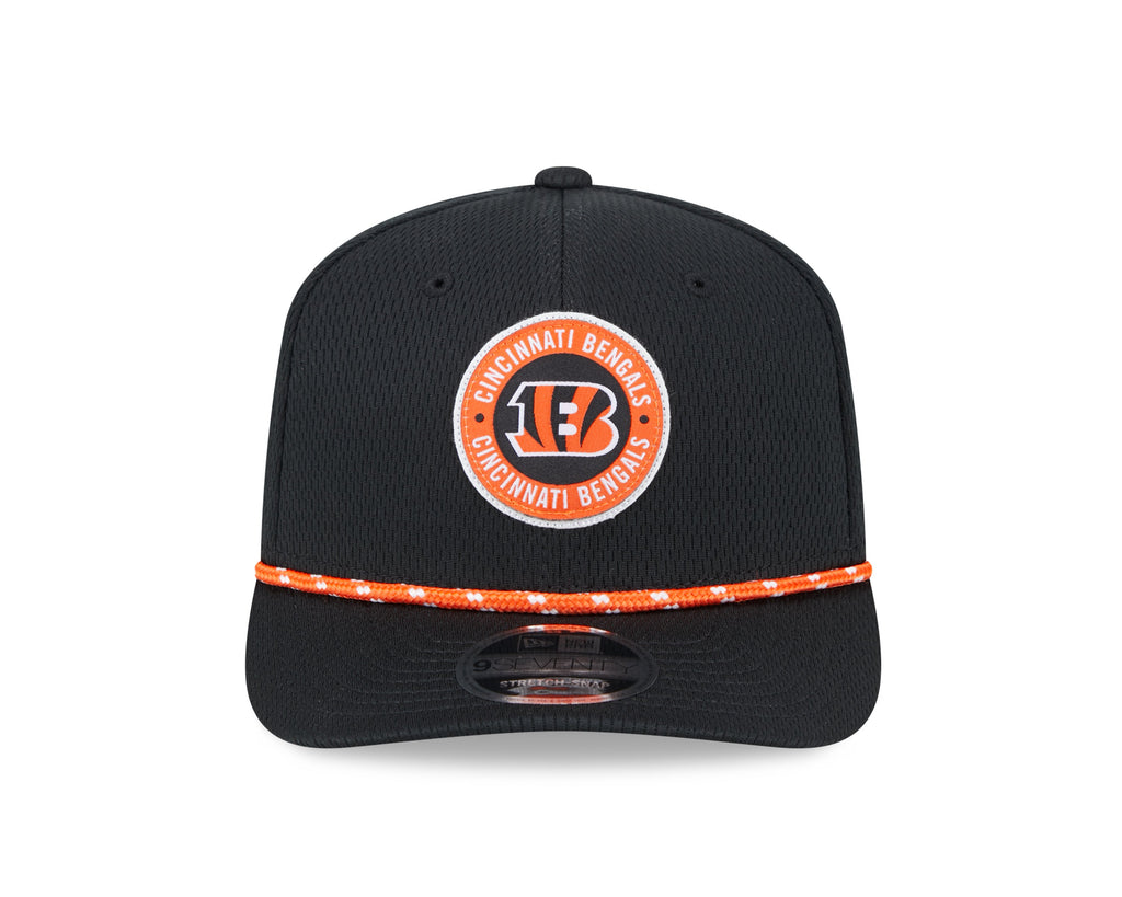Cincinnati Bengals New Era 2024 Sideline Black 9SEVENTY Adjustable Hat for Men product image 2, provided for visual