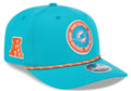 Miami Dolphins New Era 2024 Sideline Aqua 9SEVENTY Adjustable Hat for Men product image 1, provided for visual reference and