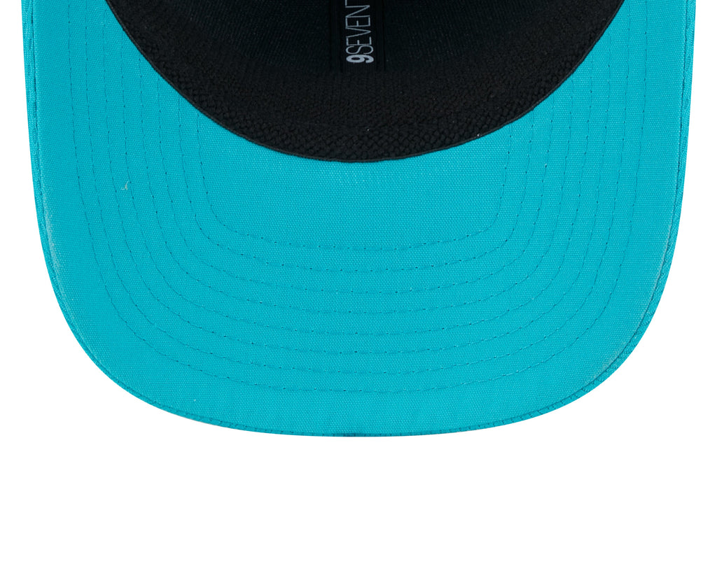 Miami Dolphins New Era 2024 Sideline Aqua 9SEVENTY Adjustable Hat for Men product image 7, provided for visual reference and