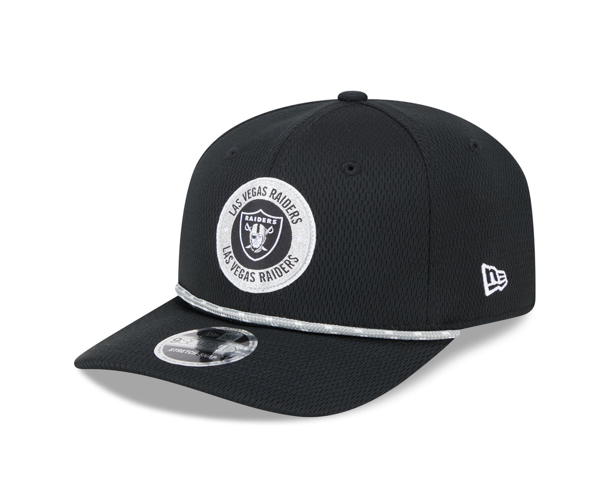 Las Vegas Raiders New Era 2024 Sideline Black 9SEVENTY Adjustable Hat for Men product image 4, provided for visual reference