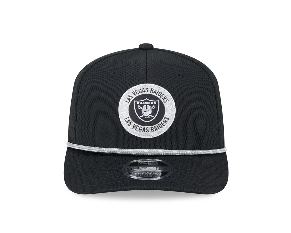 Las Vegas Raiders New Era 2024 Sideline Black 9SEVENTY Adjustable Hat for Men product image 3, provided for visual reference