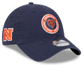 Chicago Bears 2024 NFL Sideline Navy Primary 9TWENTY Adjustable Hat for Men product image 1, provided for visual reference