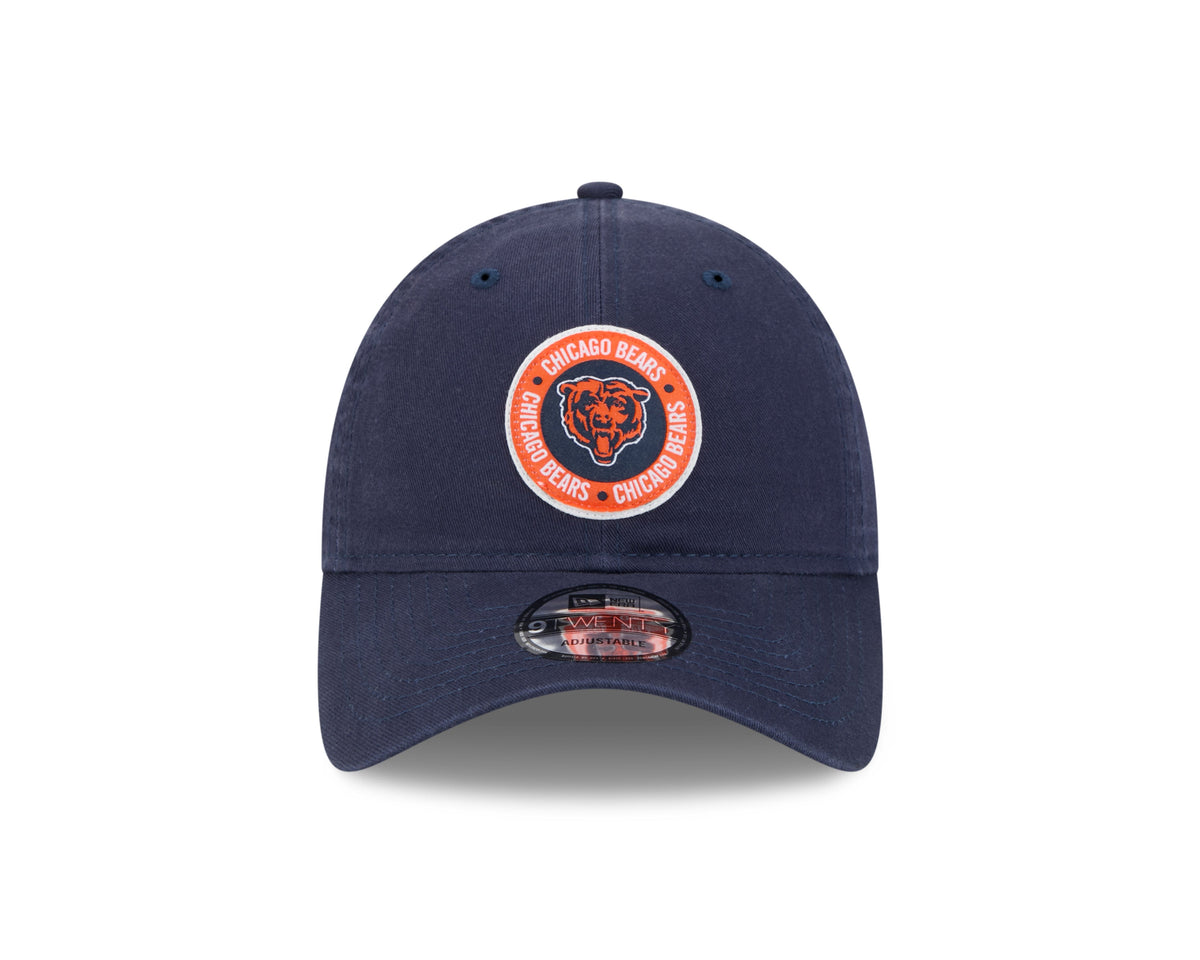 Chicago Bears 2024 NFL Sideline Navy Primary 9TWENTY Adjustable Hat for Men product image 2, provided for visual reference