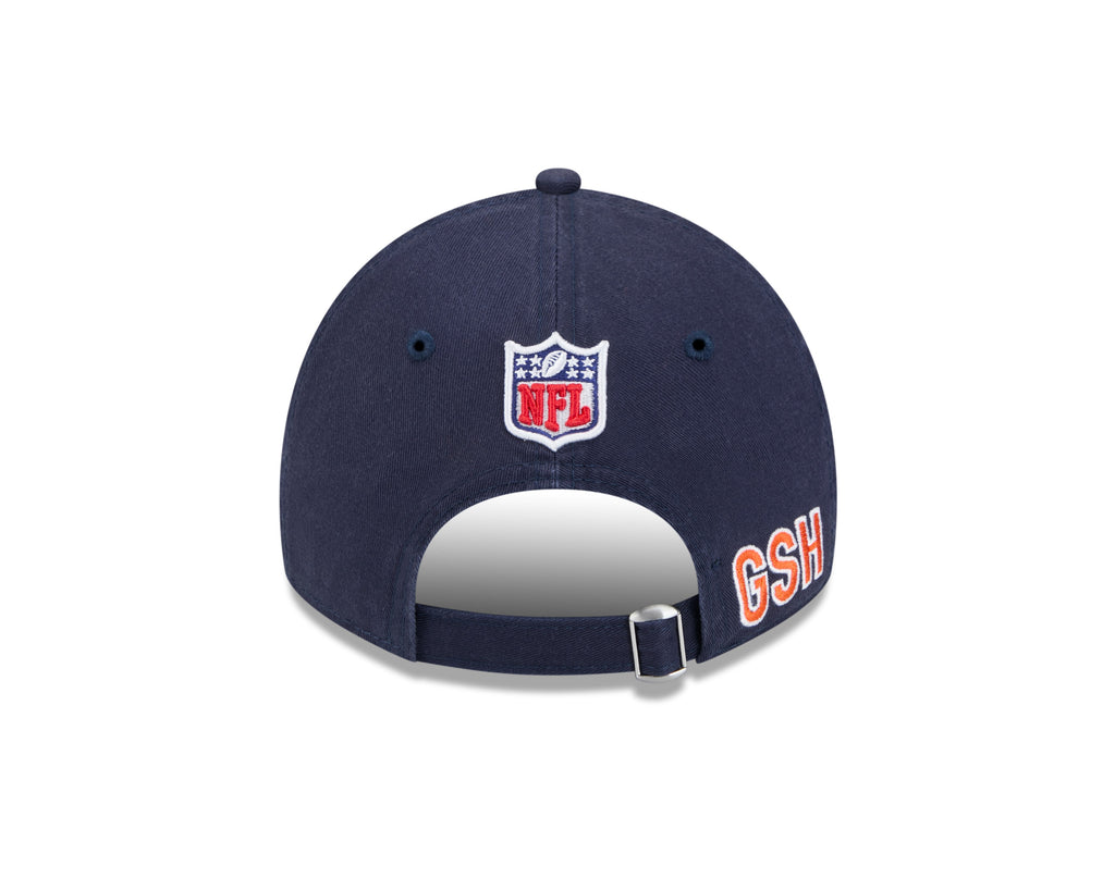 Chicago Bears 2024 NFL Sideline Navy Primary 9TWENTY Adjustable Hat for Men product image 6, provided for visual reference