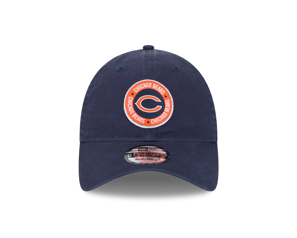 Chicago Bears 2024 NFL Sideline Navy C 9TWENTY Adjustable Hat for Men product image 2, provided for visual reference and