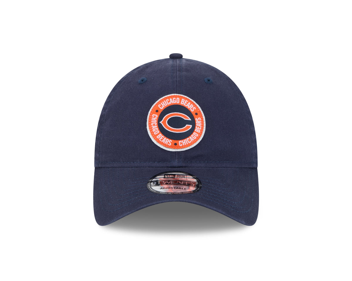 Chicago Bears 2024 NFL Sideline Navy C 9TWENTY Adjustable Hat for Men product image 2, provided for visual reference and