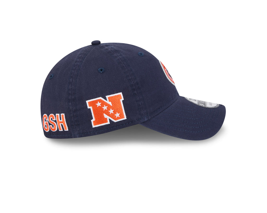 Chicago Bears 2024 NFL Sideline Navy C 9TWENTY Adjustable Hat for Men product image 4, provided for visual reference and