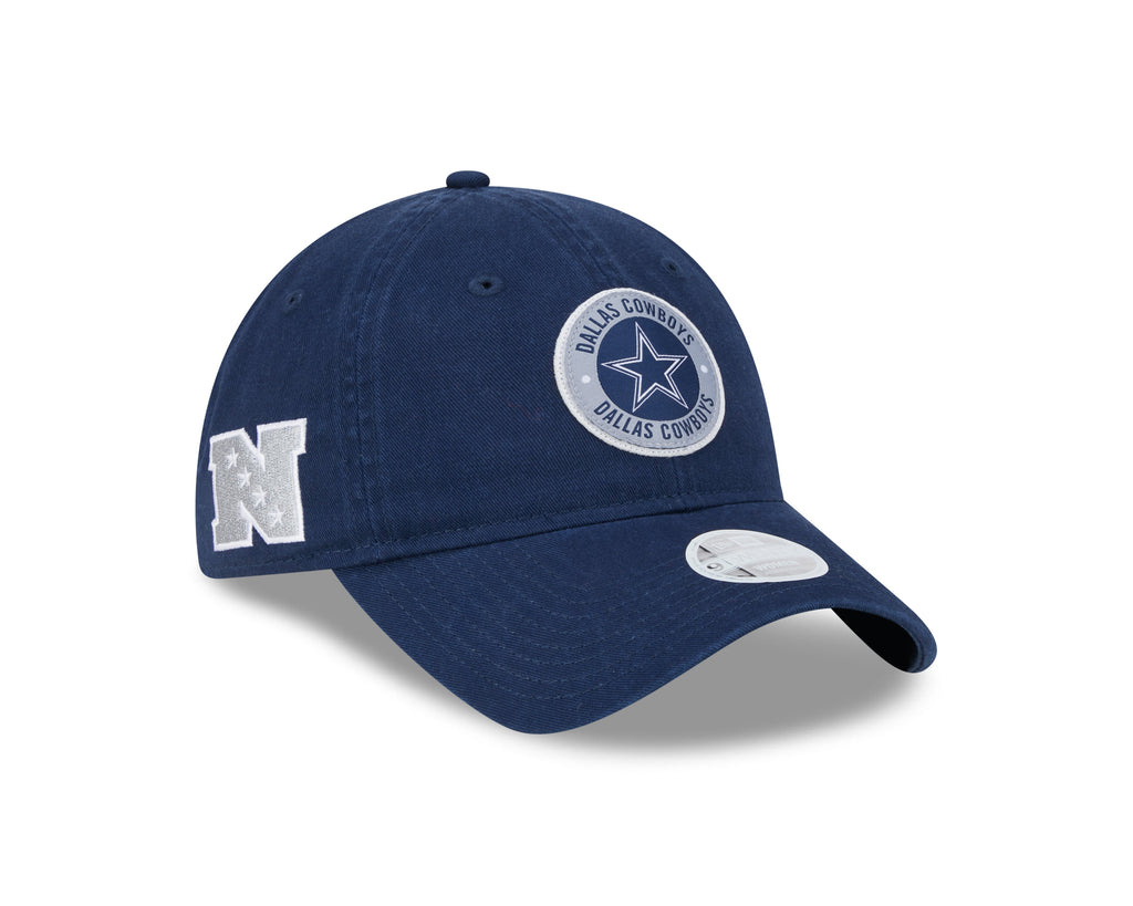 Dallas Cowboys 2024 Sideline Navy 9TWENTY Adjustable Hat product image 2, provided for visual reference and product detail