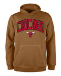 Chicago Bulls New Era Wheat Pullover Hoodie for Men product image 1, provided for visual reference and product detail review