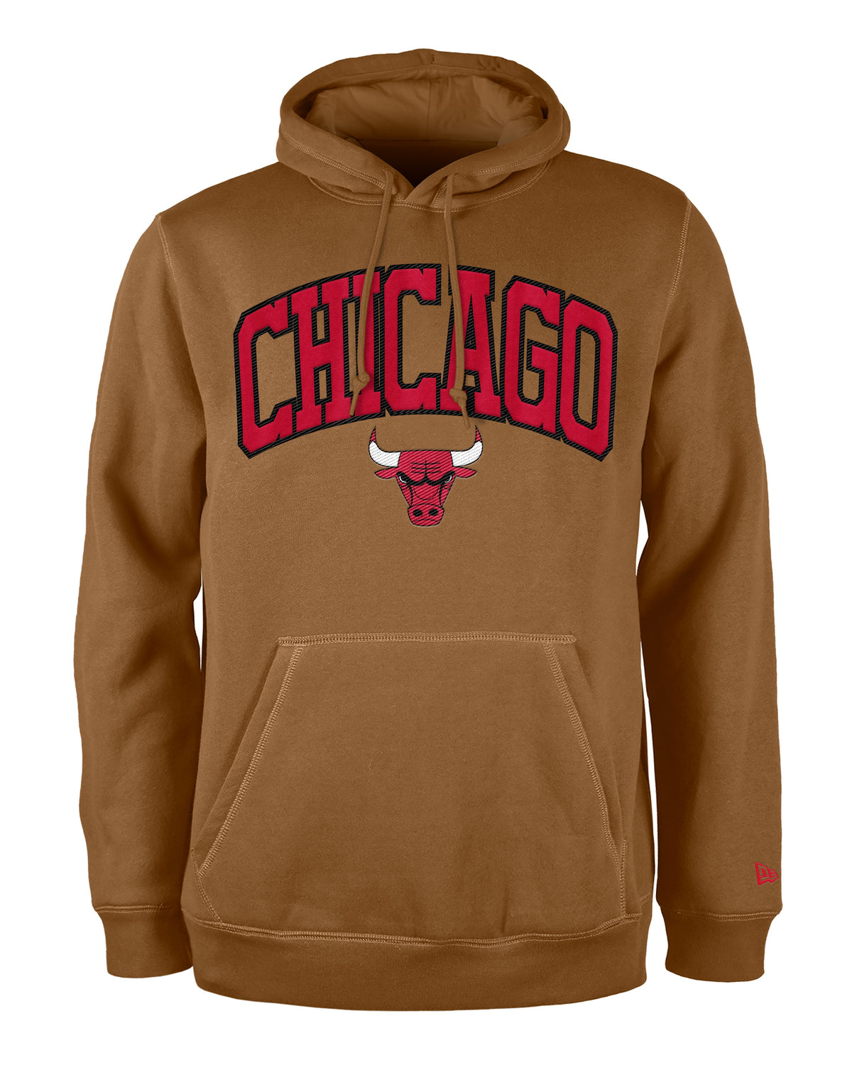 Chicago Bulls New Era Wheat Pullover Hoodie for Men product image 1, provided for visual reference and product detail review