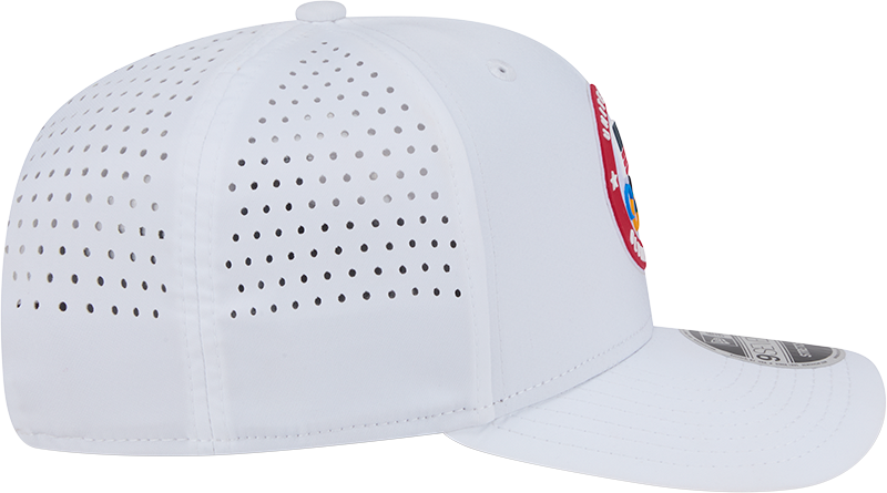 Team USA Olympics White Performance New Era 9SEVENTY Stretch Snap Adjustable Hat product image 5, provided for visual