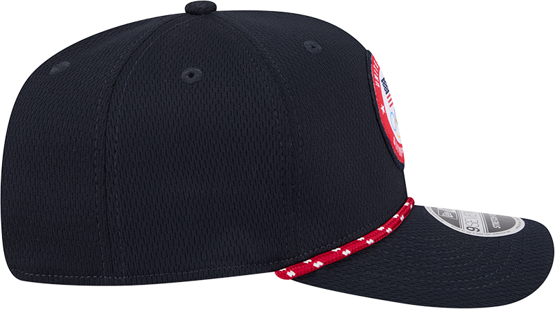 Team USA Olympics Navy Rope New Era 9SEVENTY Stretch Snap Adjustable Hat product image 5, provided for visual reference and