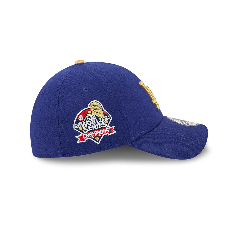 Los Angeles Dodgers New Era Royal Blue MLB 24 Gold Champions 39THIRTY Flex Fit Hat product image 4, provided for visual