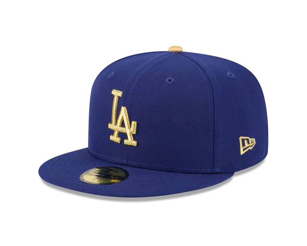 Los Angeles Dodgers New Era Royal Blue MLB Gold Champions 59FIFTY Hat product image 3, provided for visual reference and