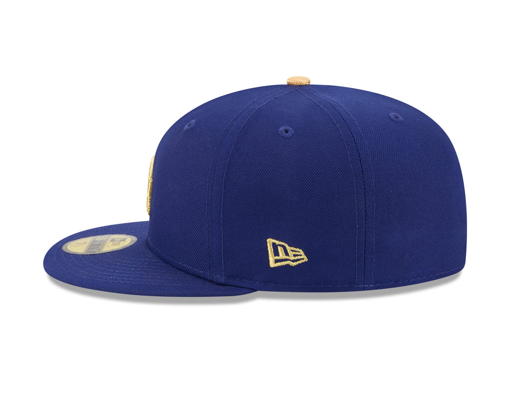 Los Angeles Dodgers New Era Royal Blue MLB Gold Champions 59FIFTY Hat product image 5, provided for visual reference and