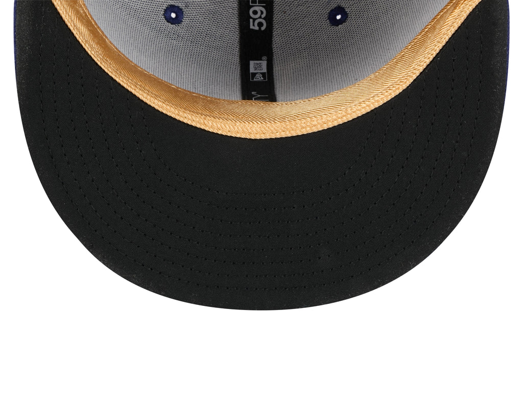 Los Angeles Dodgers New Era Royal Blue MLB Gold Champions 59FIFTY Hat product image 7, provided for visual reference and