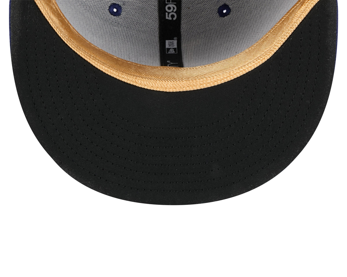 Los Angeles Dodgers New Era Royal Blue MLB Gold Champions 59FIFTY Hat product image 7, provided for visual reference and
