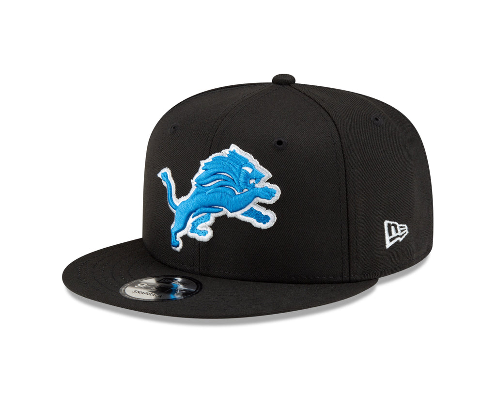 Detroit Lions New Era Black Primary Logo Basic 9FIFTY Adjustable Hat product image 8, provided for visual reference and