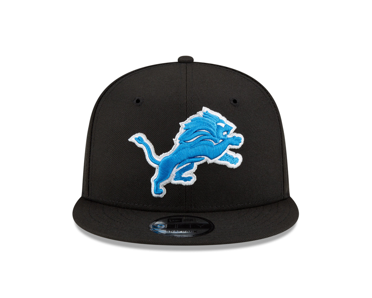 Detroit Lions New Era Black Primary Logo Basic 9FIFTY Adjustable Hat product image 2, provided for visual reference and