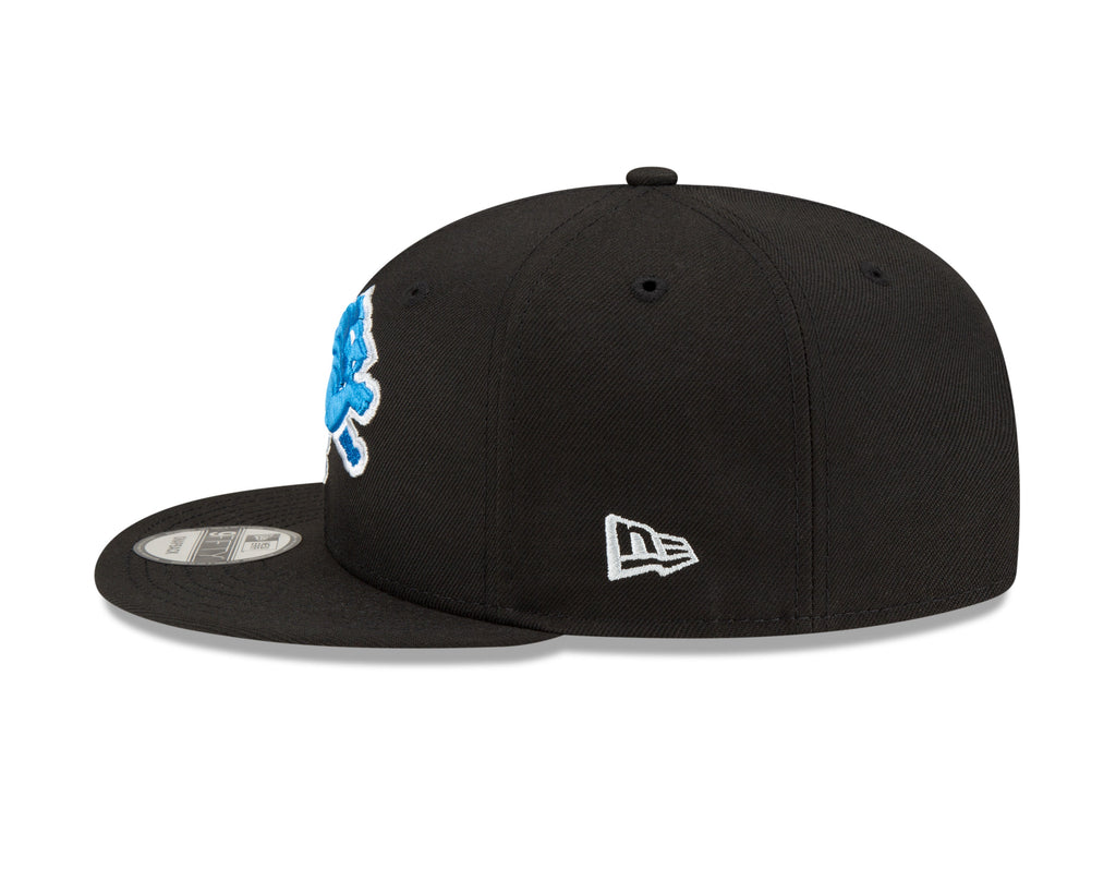 Detroit Lions New Era Black Primary Logo Basic 9FIFTY Adjustable Hat product image 4, provided for visual reference and