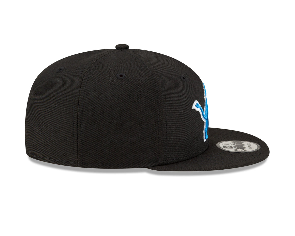 Detroit Lions New Era Black Primary Logo Basic 9FIFTY Adjustable Hat product image 5, provided for visual reference and
