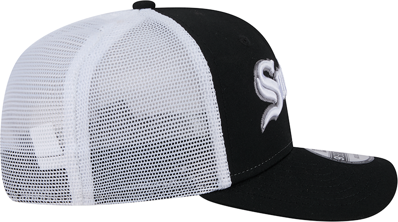 Chicago White Sox City Connect Black/White Southside 9SEVENTY Trucker Adjustable Hat product image 5, provided for visual