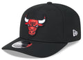 Chicago Bulls New Era Black 9SEVENTY Adjustable Hat product image 1, provided for visual reference and product detail review