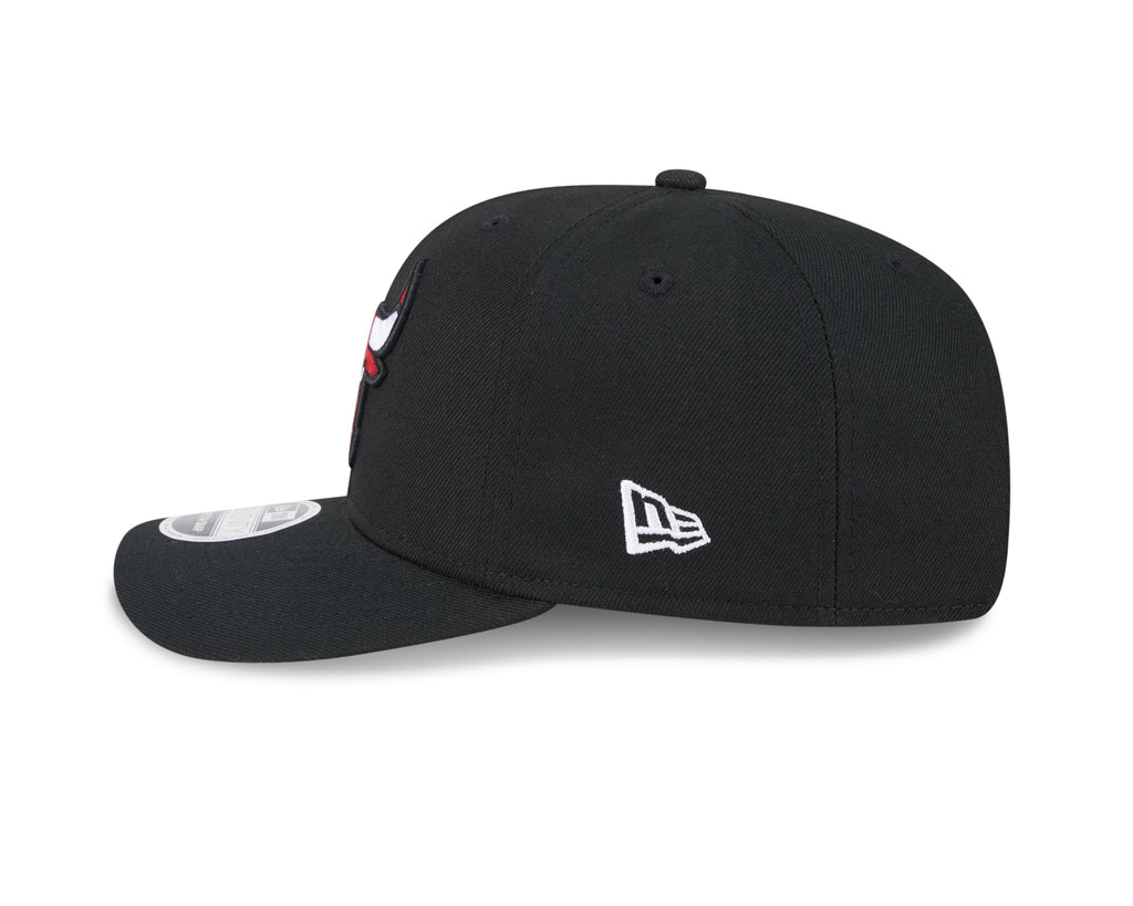 Chicago Bulls New Era Black 9SEVENTY Adjustable Hat product image 6, provided for visual reference and product detail review