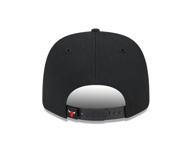 Chicago Bulls New Era Black 9SEVENTY Adjustable Hat product image 4, provided for visual reference and product detail review