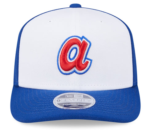 Atlanta Braves Cooperstown New Era 9SEVENTY Royal Adjustable Hat product image 2, provided for visual reference and product