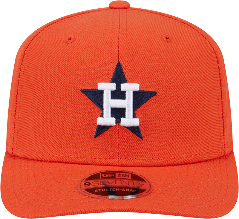 Houston Astros Orange New Era Player Replica 9SEVENTY Stretch Snap Adjustable Hat product image 2, provided for visual