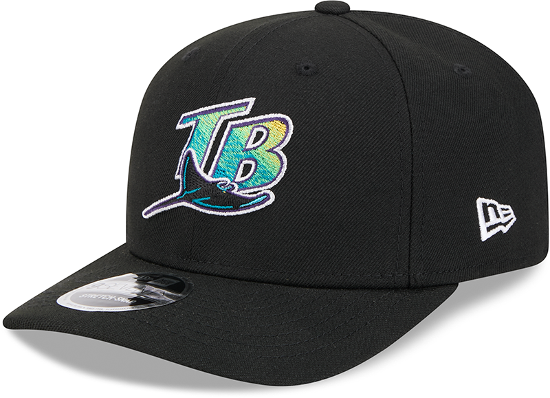 Tampa Bay Rays Cooperstown New Era Black 9SEVENTY Adjustable Hat product image 1, provided for visual reference and product