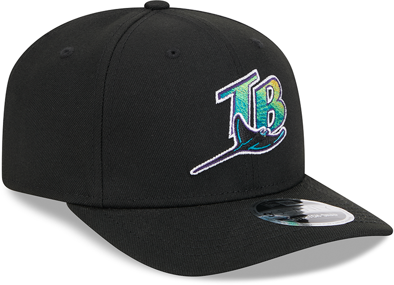Tampa Bay Rays Cooperstown New Era Black 9SEVENTY Adjustable Hat product image 4, provided for visual reference and product