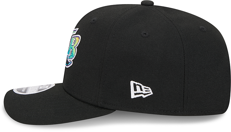 Tampa Bay Rays Cooperstown New Era Black 9SEVENTY Adjustable Hat product image 6, provided for visual reference and product