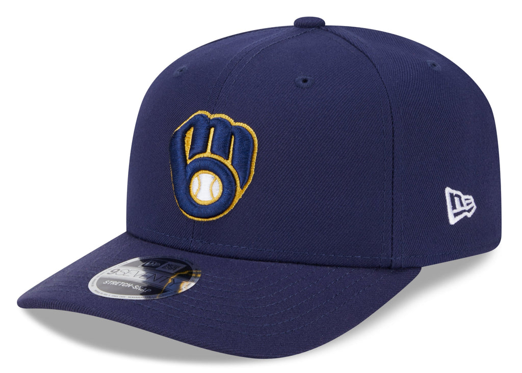 Milwaukee Brewers New Era Home Navy 9SEVENTY Adjustable Hat product image 1, provided for visual reference and product