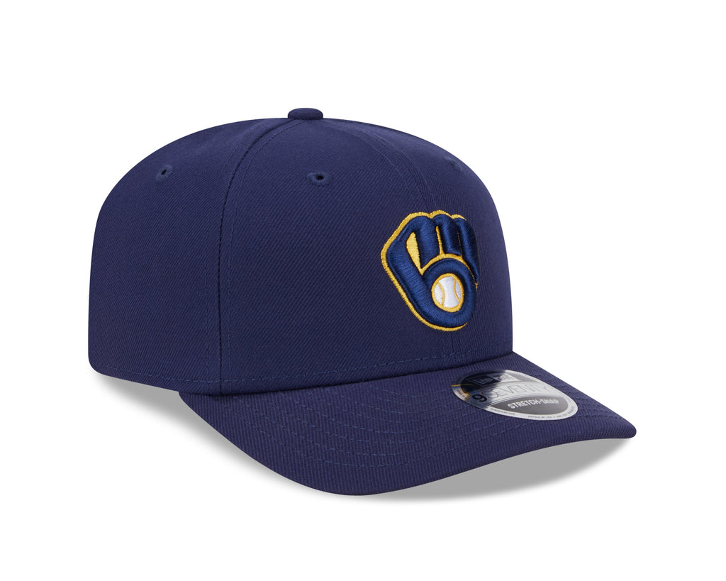 Milwaukee Brewers New Era Home Navy 9SEVENTY Adjustable Hat product image 3, provided for visual reference and product