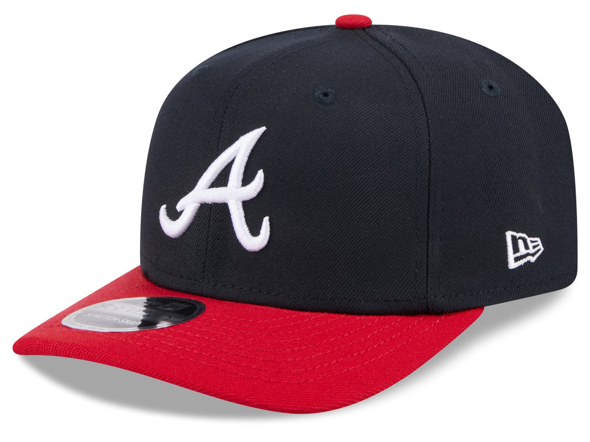 Atlanta Braves New Era Navy/Red 9SEVENTY Adjustable Hat product image 1, provided for visual reference and product detail