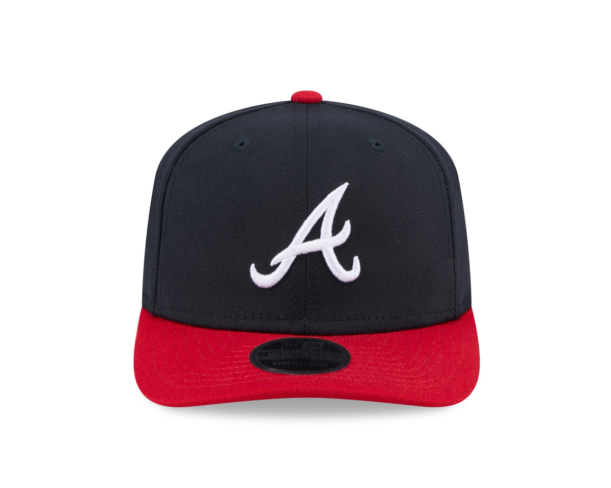 Atlanta Braves New Era Navy/Red 9SEVENTY Adjustable Hat product image 2, provided for visual reference and product detail