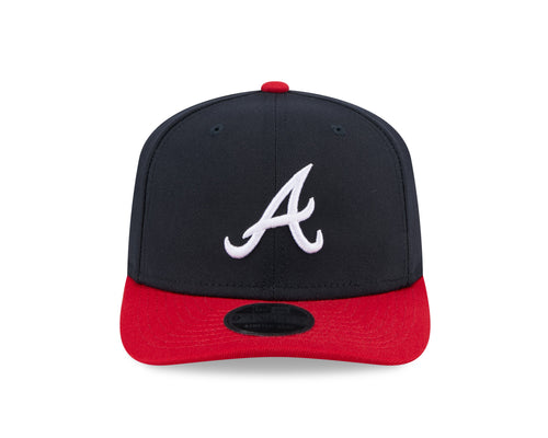 Atlanta Braves New Era Navy/Red 9SEVENTY Adjustable Hat product image 2, provided for visual reference and product detail