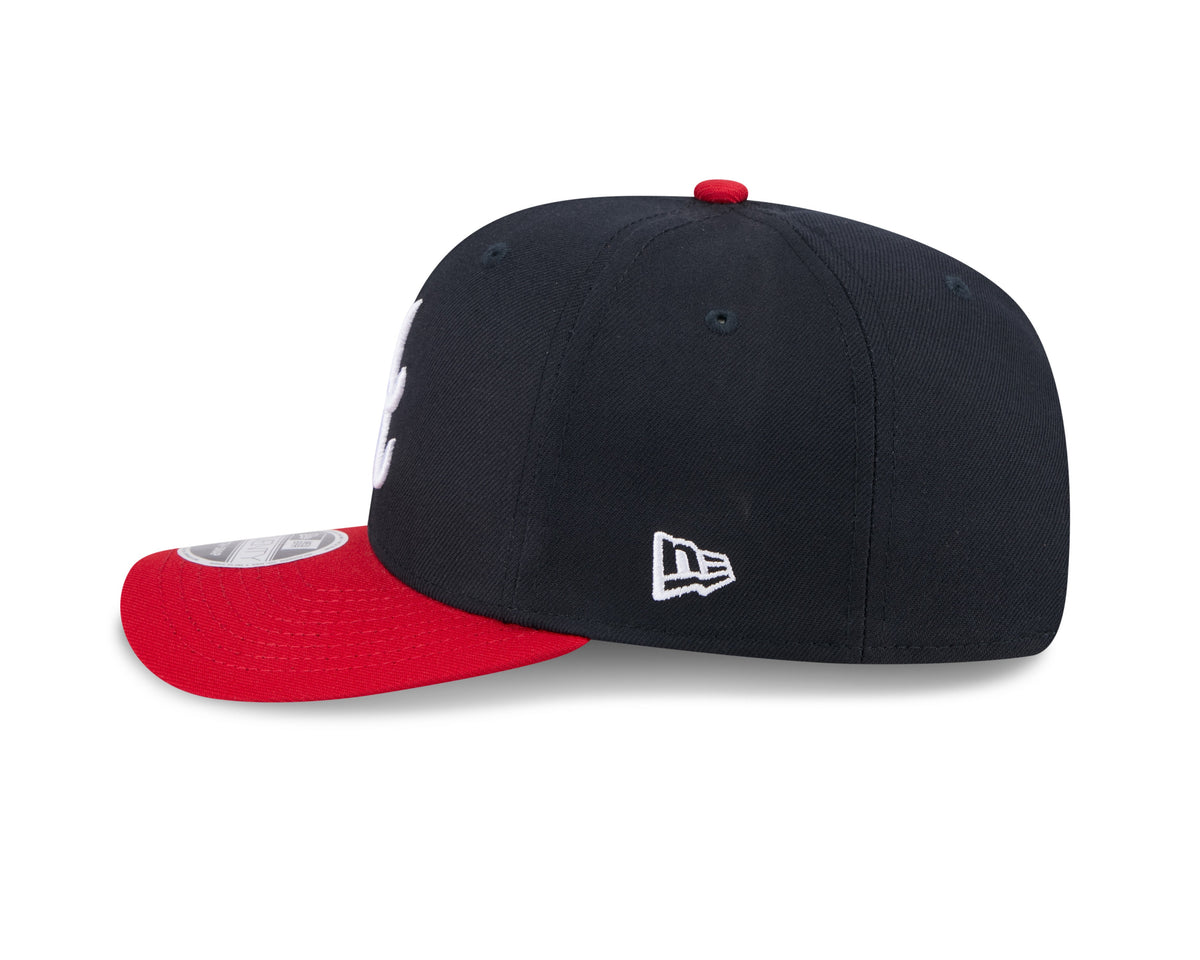 Atlanta Braves New Era Navy/Red 9SEVENTY Adjustable Hat product image 4, provided for visual reference and product detail