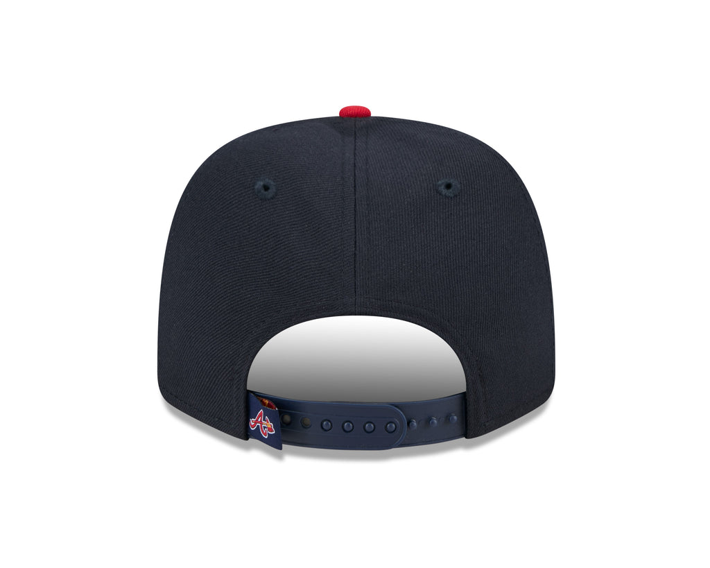 Atlanta Braves New Era Navy/Red 9SEVENTY Adjustable Hat product image 6, provided for visual reference and product detail