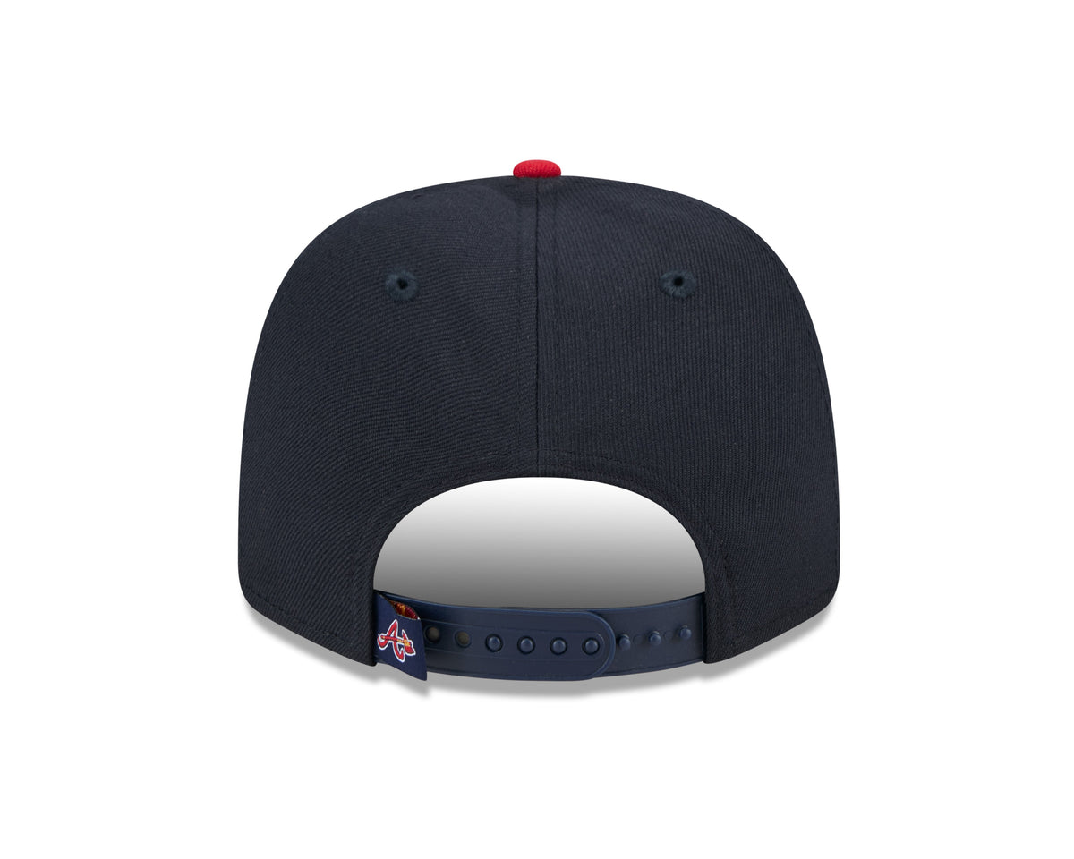 Atlanta Braves New Era Navy/Red 9SEVENTY Adjustable Hat product image 6, provided for visual reference and product detail