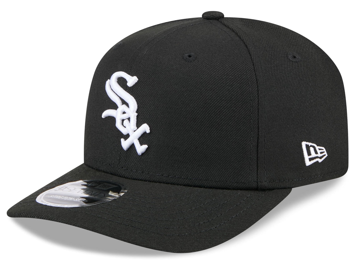 Chicago White Sox 9New Era Black 9SEVENTY Adjustable Hat product image 1, provided for visual reference and product detail