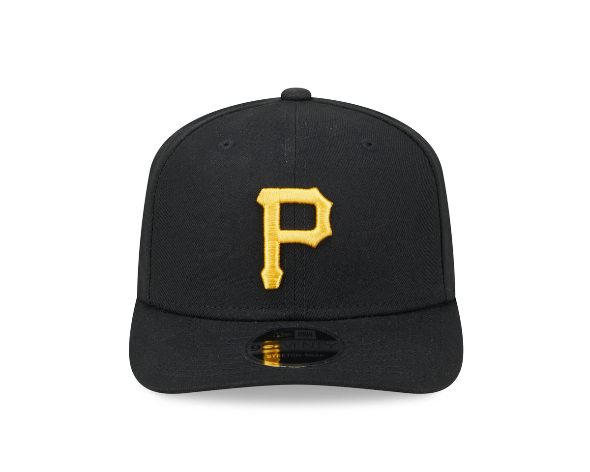 Pittsburgh Pirates New Era Home Black 9SEVENTY Adjustable Hat product image 2, provided for visual reference and product
