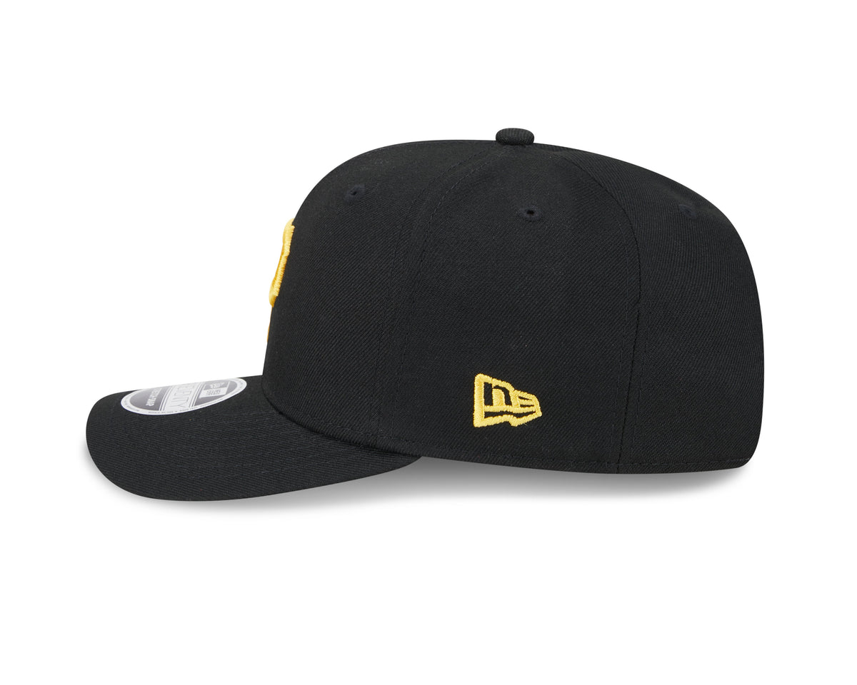 Pittsburgh Pirates New Era Home Black 9SEVENTY Adjustable Hat product image 4, provided for visual reference and product