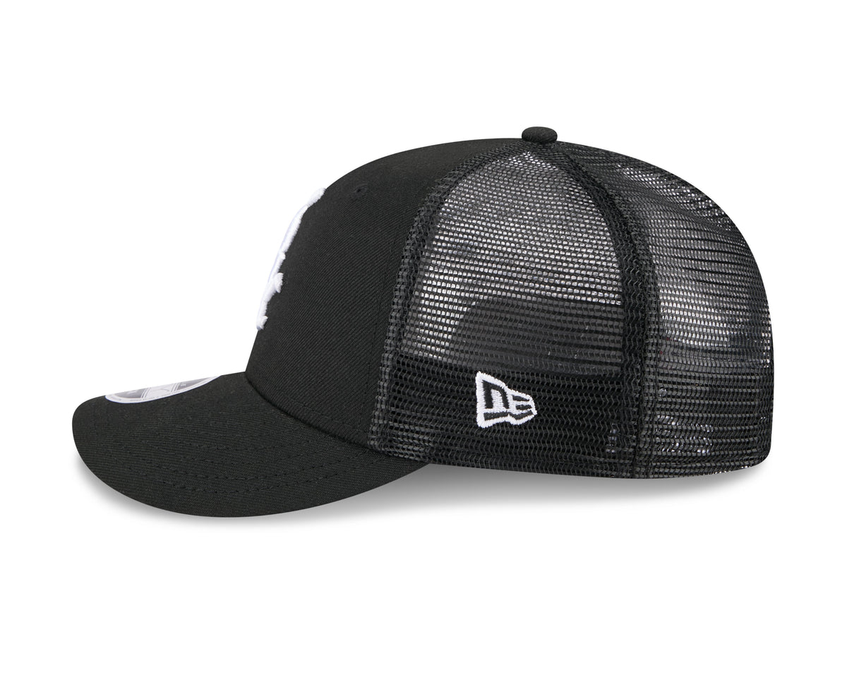 Chicago White Sox New Era Black Trucker Low Profile 9FIFTY Snapback Adjustable Hat product image 4, provided for visual