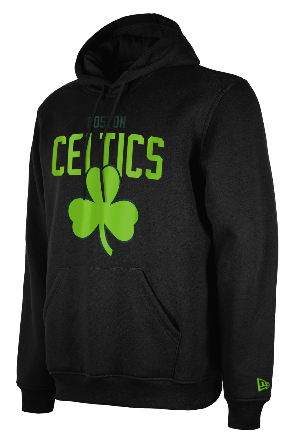 Boston Celtics New Era Black City Edition Pullover Hoodie for Men product image 1, provided for visual reference and product