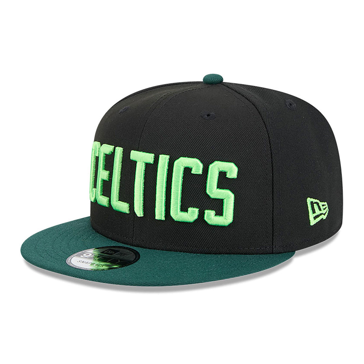 Boston Celtics New Era 2024 City Edition Black/Green 9FIFTY Adjustable Hat product image 3, provided for visual reference