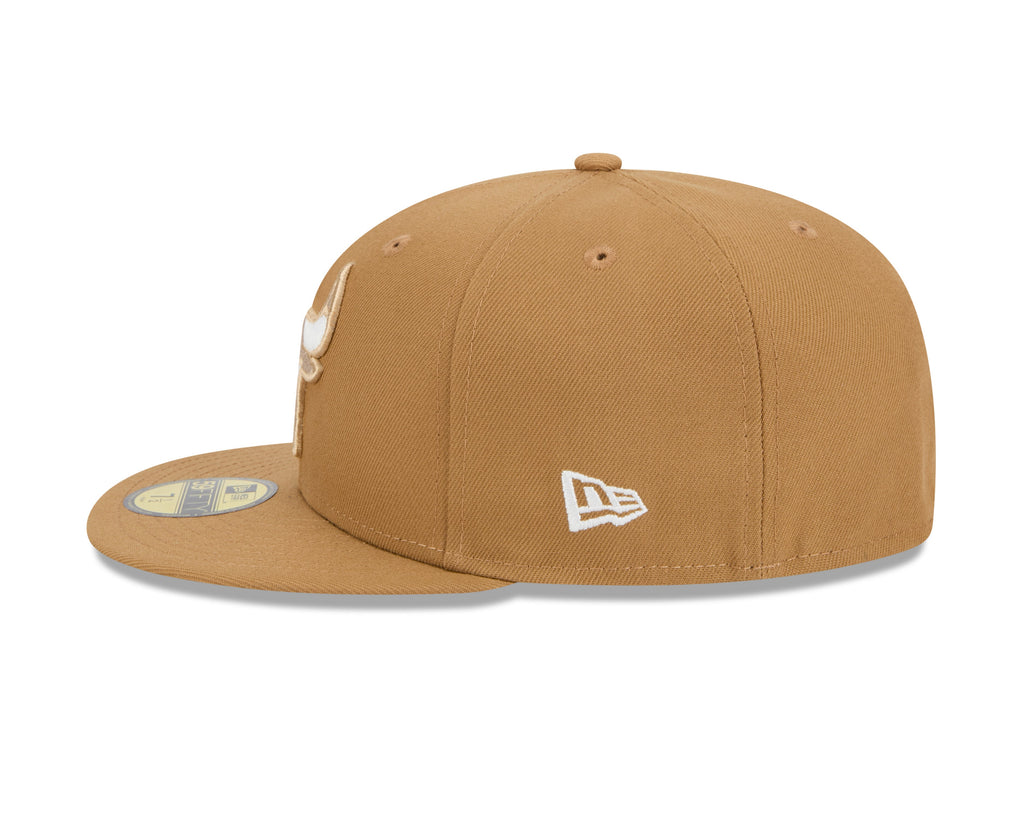 Chicago Bulls New Era 2024 City Edition Official Alternate Wheat 59FIFTY Fitted Hat product image 5, provided for visual
